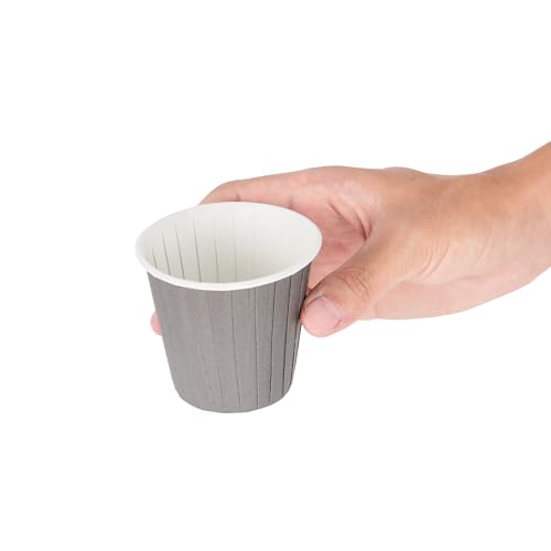 Restaurantware 4 oz Round Gray Paper Tall Baking Cup, 200 Pack - color: Gray, size: Tall