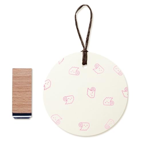 Toilet Paper Rubber Stamp, 3/5 Inch Small Mini Stamp for Scrapbooking Card Making Planner