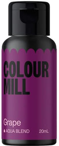 Colour Mill Aqua Blend Water-Based Food Coloring, 20 Milliliters Grape - color: Grape