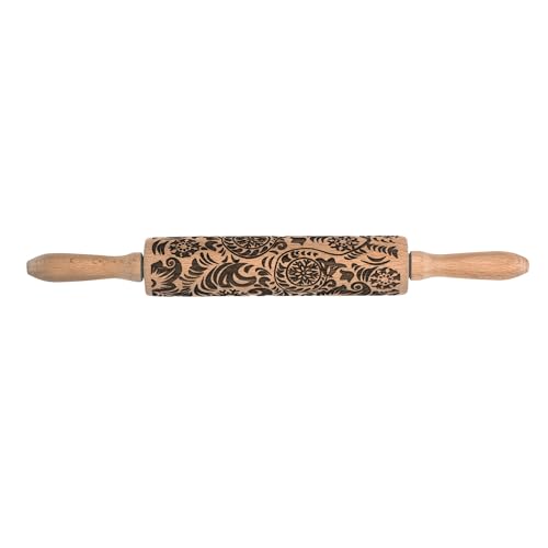 Mrs. Anderson's Baking Embossing Rolling Pin, Paisley Design - style: Paisley Rolling Pin, 8-Inches
