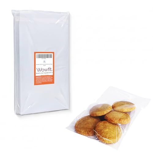 Wowfit 200 CT 6x9 Self Adhesive Cello Bags, Large Cookies, Greeting Cards - size: 6x9 Inch (Pack of 200)