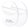 2 Pieces 1/8" Clear Circle Acrylic Sheet, 18 Inch Diameter Plexiglass Sheet, Round for Cake Discs, Plexiglass Table Top, Acrylic Backdrops and DIY Display Projects Craft - size: 18 Inch Diameter, 1/8" Thick