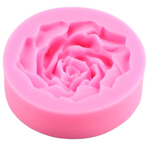 ZiXiang Flower Silicone Molds Rose Flower Fondant Silicone Mold Set Of 4 - color: Style C