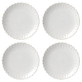 Lenox French Perle Scallop White Dinner Plate Set for 4 - color: White, style: Dinner Plates, Set of 4 Perle