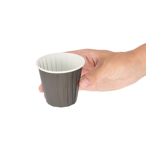 Restaurantware 4 oz Round Black Paper Tall Baking Cup, 200 Pack - color: Black, size: Tall