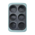 Chicago Metallic Silicone Muffin Pan - 8.6 Inch - style: 6 Cup Muffin Pan