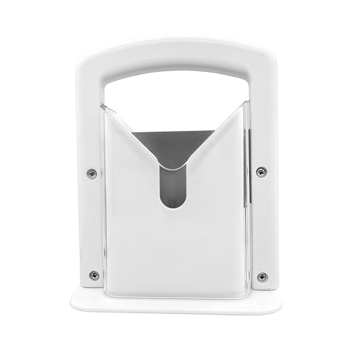 Bagel Slicer, Perfect for Bagels,Bagel Cutter Stainless Steel White, 6.8x3.7x8.8inches