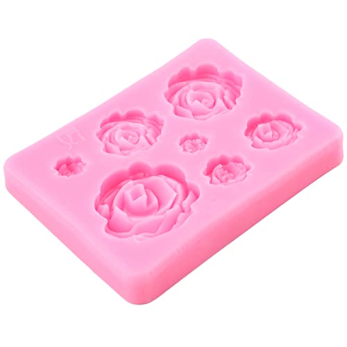 ZiXiang Baroque Frame Fondant Mold Rose Crown Gems Silicone Molds Set of 4 - color: Style E