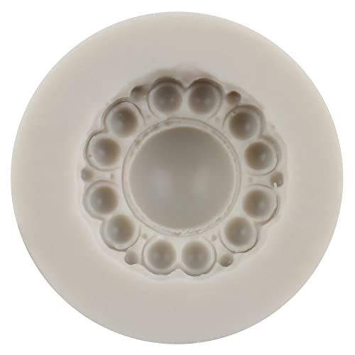Sijiangmold Gems Silicone Mold Pearl Diamond Brooch Fondant Molds Set Of 4 - color: Style B