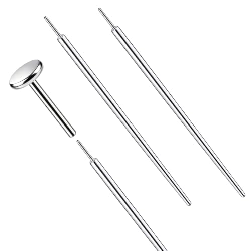 ONESING 2Pcs Piercing Ball Grabber Tool for Changing Jewelry, Stianless Steel Flat Back Earring Applicator Internally Threaded Push Pin Piercing Grabber Tool - color: Silver-O-20G