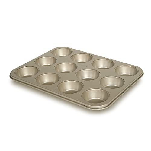 Glad Muffin Pan Nonstick - Heavy Duty Metal Cupcake Tin with Round Baking Cups, 12-Cup - size: 12-Cup