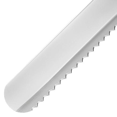 KUTLER Professional 8-Inch Bread Knife and Cake Slicer with Serrated Edge - Ultra-Sharp Stainless Steel Cutlery - size: 8"