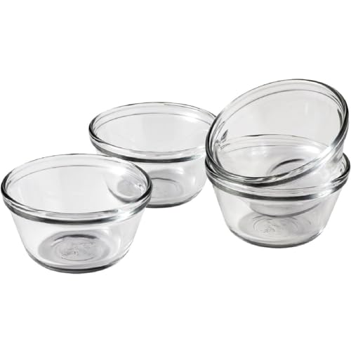 Anchor Hocking 6-Ounce Glass Custard Cups, Set of 4 - style: Custard Cups with No Lids