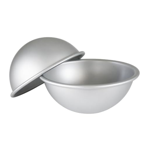 6 Inch Sphere Cake Pan, Hemisphere Anodized Aluminum Baking Mold - size: 6 Inch