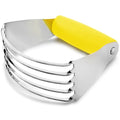 Zulay Kitchen Dough Blender - Stainless Steel Pastry Cutter, Heavy Duty Dough Cutter With Blades, Pastry Blender And Butter Cutter - Pastry Cutter For Baking (Yellow) - color: Yellow, size: Medium