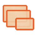 Silicone Baking Mat, Reusable Silicone Oven Baking Sheet - color: Orange