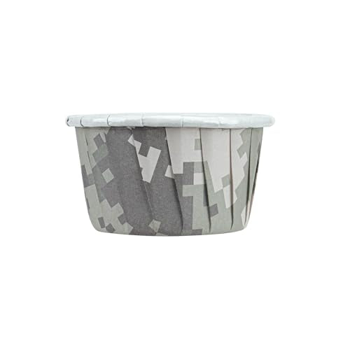 Restaurantware 1 oz Round Camouflage Paper Small Baking Cup, 200 Pack - color: Camouflage, size: Small