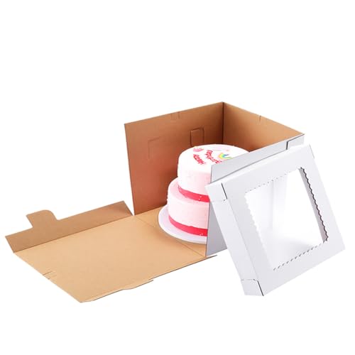 Tall Cake Boxes for Tier Cakes 16x16x14 Inch 3Pack