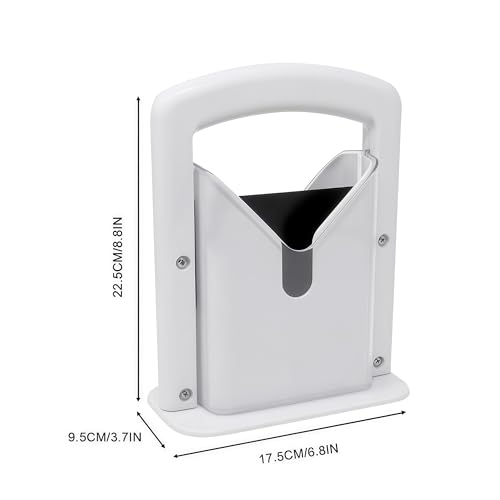 Bagel Slicer, Perfect for Bagels,Bagel Cutter Stainless Steel White, 6.8x3.7x8.8inches