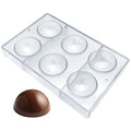 Large Half Ball Chocolate Mold Ball Polycarbonate Mould Chocolate Semi Sphere Mold Tray (Large 2.5inch) - size: L-2.5inch
