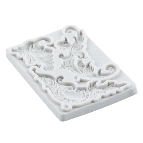 Lingzhi Baroque Fondant Molds Curlicues Scroll Lace Silicone Fondant Molds - color: Style B
