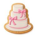 Chic Wedding Cake with Ribbons Cookie Cutter & Stamp - 4x3.2