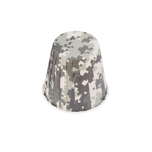 Restaurantware 4 oz Round Camouflage Paper Tall Baking Cup, 200 Pack - color: Camouflage, size: Tall