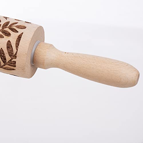 Primitives by Kathy Small Mushrooms Rolling Pin