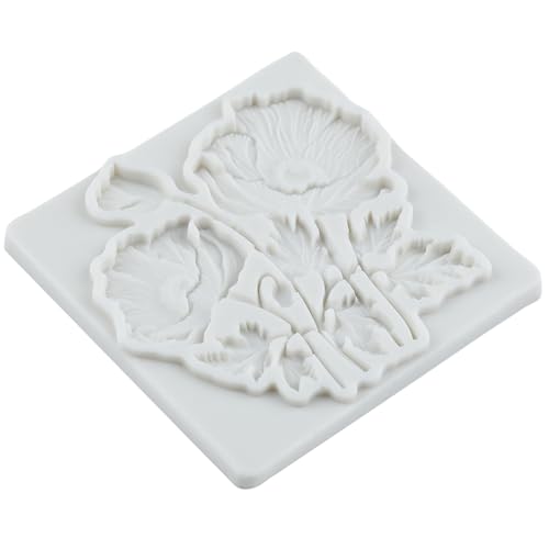 Poppy Flower Silicone Mold Flower Fondant Chocolate Candy Molds - color: Style 30