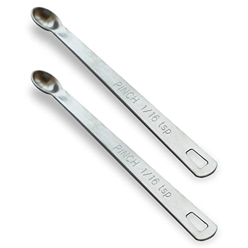 2PCS 1/16tsp(0.31ml) Mini Measuring Spoon, Small Teaspoon for Tiny Amounts - size: 1/16tsp|0.31ml|0.31cc|0.01oz
