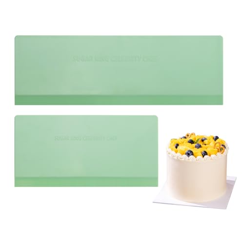 KALAIEN 2PCS Cake Smoother Scraper Dough Scraper Tools Set