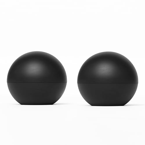 Round Ice Cube Molds, Large Whiskey Ice Ball Maker, Slow Melting - color: Ultra Clear 2PC (Black)