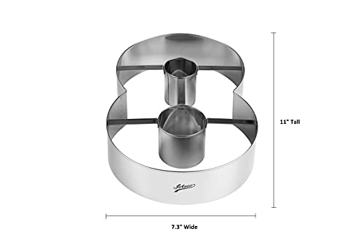 Ateco Extra Large Number 8 Cake Cutter - size: #8, 11-inches Tall