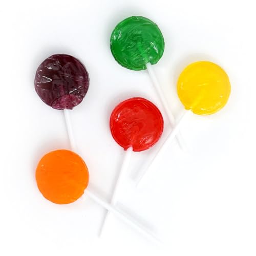 Lollipops Individually Wrapped Bulk, 5 Pound Bulk Candy (Approx 185 pcs.), Assorted Lollipop Flavors of Mixed Fruit Suckers - size: 5 Pound