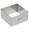 Ateco Square Stainless Steel Form, 2.75 by 1.25-Inches High - size: Square, 1.25" High x 2.75" Long