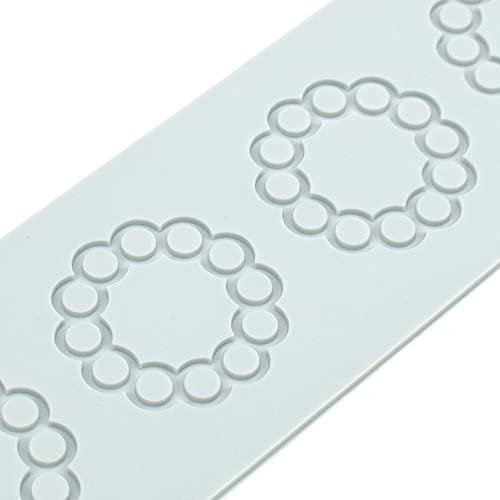TUKE Silicone 3D Multi Pattern Geometric Fondant Lace Pad Cake Mold - Mo Gray (8.8x3.08x0.12inch) - size: E_8.8x3.08x0.12inch