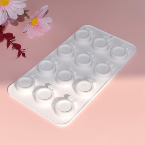 mostsom 3D Ring Shape Silicone Dessert Molds, Cake Molds for Baking, Mini Granola Bar, Chocolate Truffles, Whiskey Ice Cube Tray, Fondant Mould, Candy & Gummy Jelly Mold (C_ Ring) - size: C_ Ring