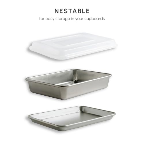 Nordic Ware Aluminized Steel Baking Set 9X13, Quarter Sheet and Lid - size: 9x13 and Quarter Sheet 3-Piece Set