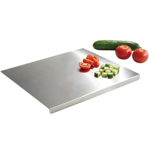 Stainless Steel Cutting Board with Counter Lip,Metal Pastry Board Kitchen - size: 0.1"L x 0.1"W