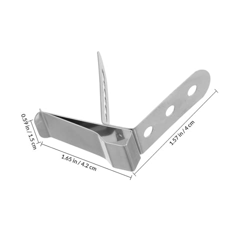 NUOBESTY Thermometer Probe Clip Food Thermometer Holder for BBQ Grill Cooking Baking and Brewing Strong Grip Probe Holder for Temperature Reading 1.65 X 1.57 X 0.59in 1 Pack