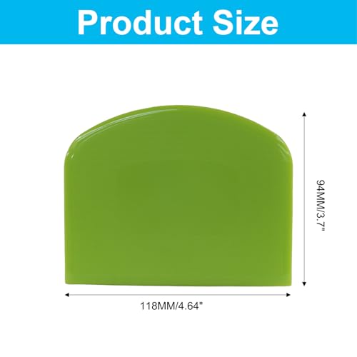 3 Pcs Dough Scraper Set, Green*2+Yellow*1