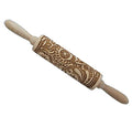 MIZORLIE 14.9" Paisley Engraved Embossed Rolling Pin