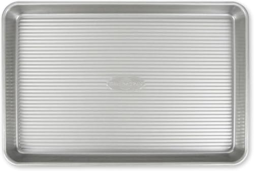 USA Pan Bakeware Nonstick Jelly Roll Baking Sheet Pan, Aluminized Steel, Set of 1 (Pack of 6) - size: Set of 1 (Pack of 6), style: Jelly Roll Pan