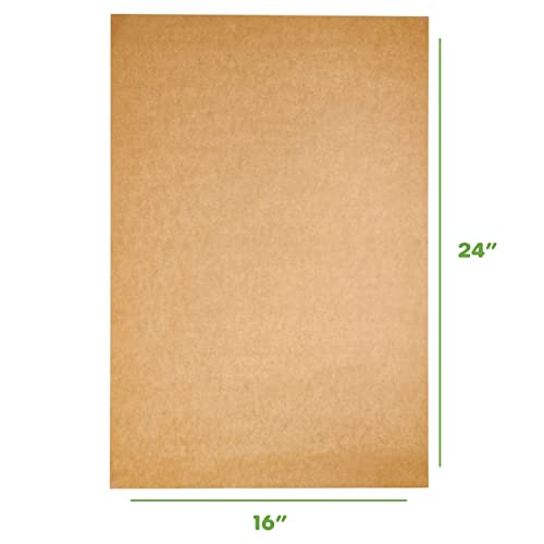 GUSTO 16 x 24 Inch Baking Parchment Paper Sheets [100 Count] Unbleached - size: 16 x 24 in (Sheet)