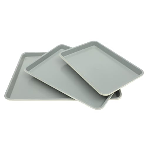 Sur La Table Kitchen Essentials Bake Sale 3-Piece Cookie Sheet Set – Nonstick Carbon Steel Baking Pans (13, 15, 18 Inch) – Grey Easy-Clean Oven Trays for Cookies, Roasting & More - size: Baking Sheet Set (13", 15", 18")