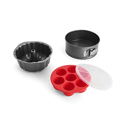 Instant Pot Official 4-Piece Nonstick Cooking Set: Versatile, Multi-Use, Dishwasher Safe, Oven Safe, and Excellent for Desserts, Meals, and Snacks - size: 4-piece