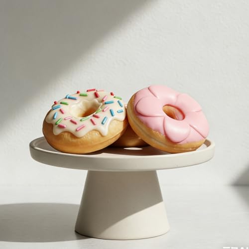 Silicone Donut Mold for Baking, 6 Cavity, 27.5 x 17cm - color: Grey-Donut