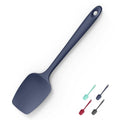 Doosu 600°F Heat Resistant Silicone Large Spoon, 11.4in, Navy Blue - color: Navy Blue, size: 11.4in (Spoon Spatula)