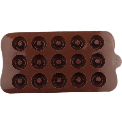 15 Cavity Donut Shaped Silicone Candy Molds Set Of 2