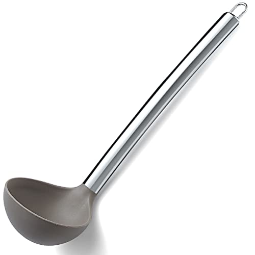 Berglander Non-stick Silicone Soup Ladle, Dishwasher Safe, Easy to Clean - style: g. Ladle